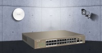 TENDA TEF1126P-24-250W 24 PORT POE 10/100Mbps +1 SFP SWITCH